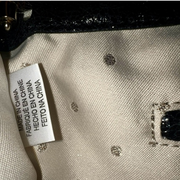 KATE SPADE-Elegant Black And Silver Clutch - Picture 8 of 8
